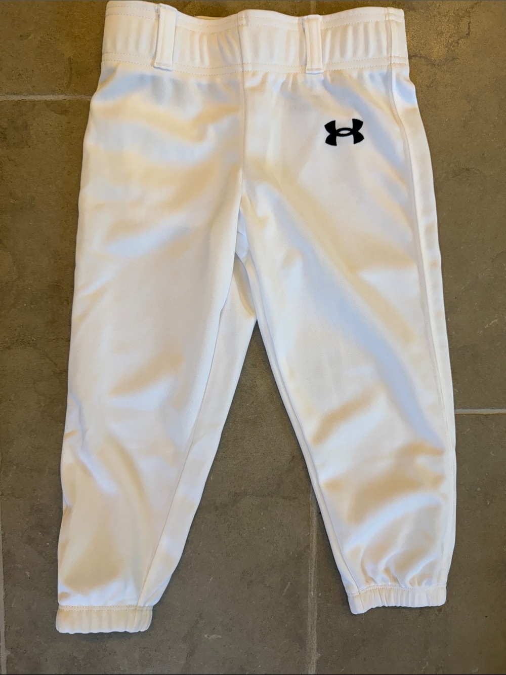 Under Armour Kids' White Pull Up Pants w/ Belt Loops